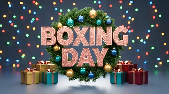Celebrating boxing day with festive cheer a time for gifts family and enjoying the holiday season's joyful spirit
