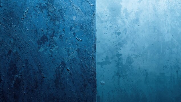 Textured Blue Wall Surface with Gradient from Dark to Light in Cool Tones