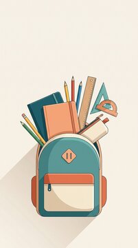 Backpack vector