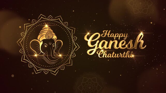 Ganesh Chaturthi Wishes Background for Ganesha Festival, Ganapathi Bappa Morya Greetings