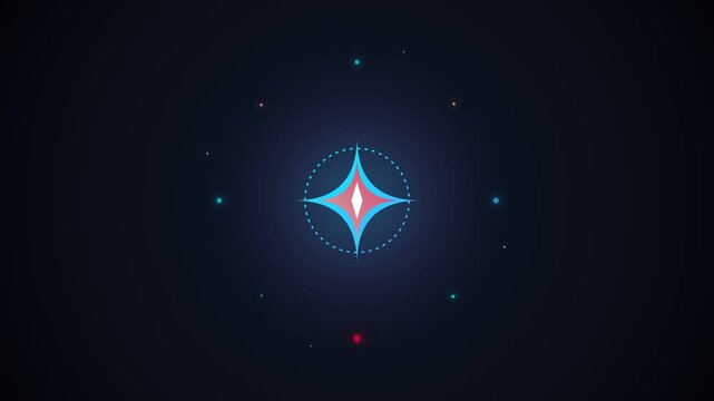 Starlight Burst Vortex Logo Reveal Abstract 4K Particle Animation Background