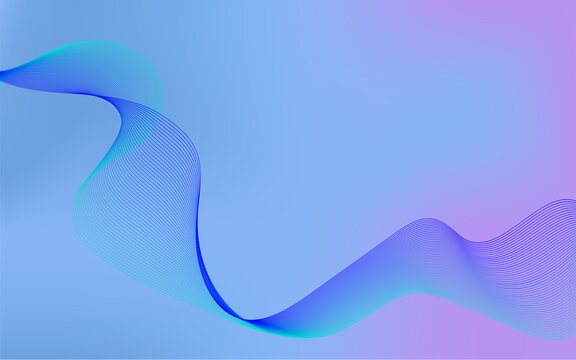 Abstract Futuristic Grid Network Background with Thin Violet and Cyan