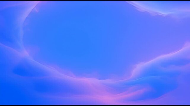 Abstract blue and pink gradient background, with soft wavy clouds