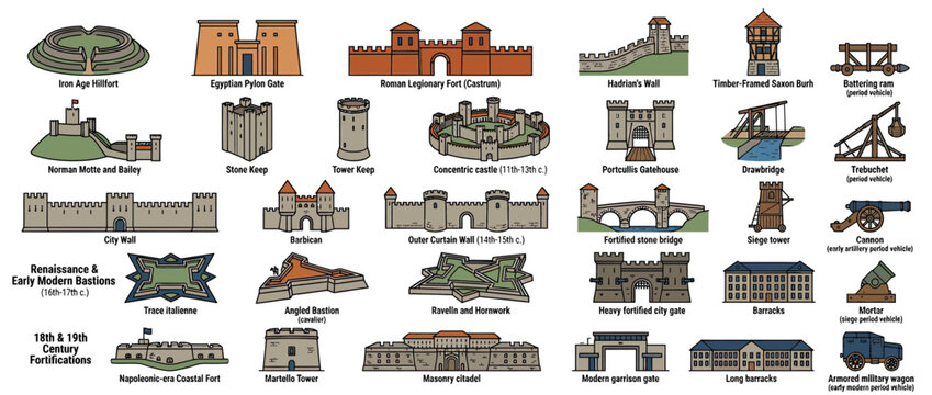 Medieval Fortifications and Castles Collection