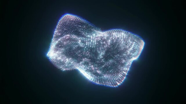 暗闇に浮かぶ星屑のような光の粒子