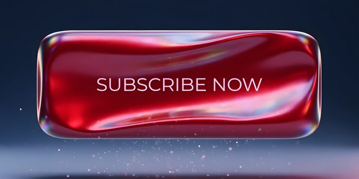Red liquid silk wavy chrome button bar.