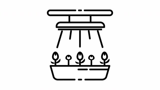 Hydroponic Grow Light System Plant With Smart Technology Video Animation