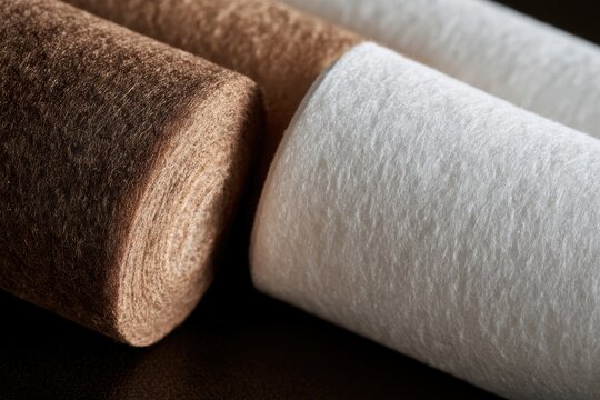 Water filter cartridges showcasing the clean and dirty stages of filtration