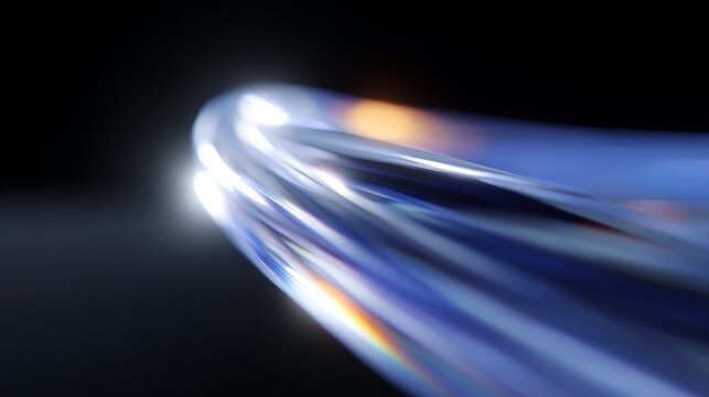 Vibrant 16K close-up of a glowing Mobius strip ribbon with half-twist in white, blue, and burn orange, photorealistic cinematic rendering, cosmic divine energy and motion, dynamic circular geometry