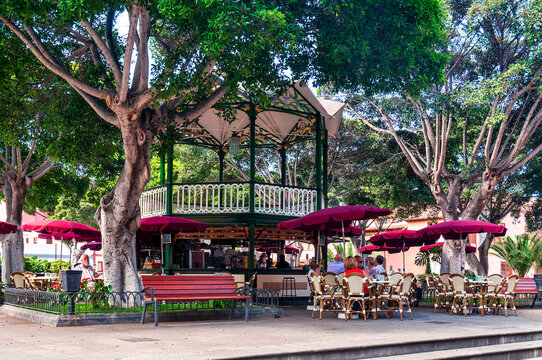 Plaza de la Libertad With Historic Music Kiosk And Cafe