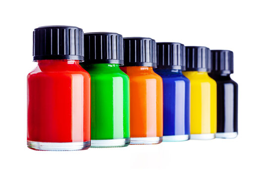 multicolored ink