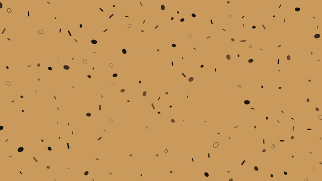 Brown Speckled Seamless Pattern Background with Black Dots Texture Vector Illustration for Print and Design
