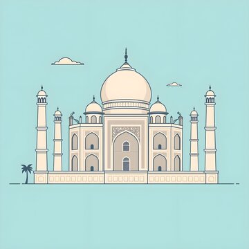 mosque vector illustration flat design
