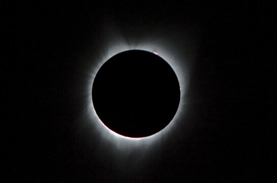 Total Solar Eclipse. Vintage poster