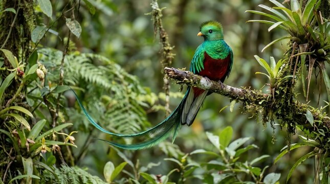 Resplendent Quetzal Bird