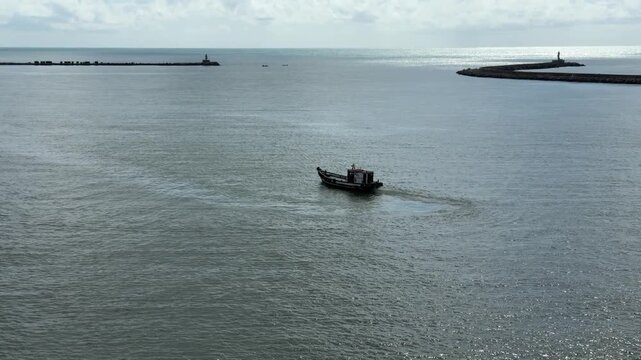  fishing boat in port ares.
