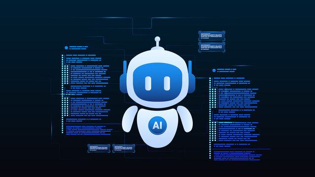 AI agent robot workflow automation orchestrator artificial intelligence data coding icon flow process assistant and digital technology.