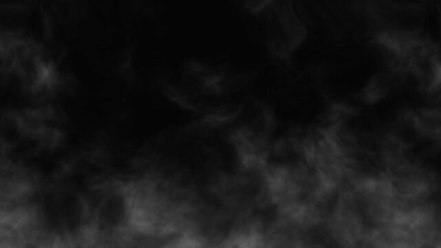 Soft wisps of white smoke gently swirling against a dark background