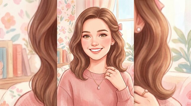 Smiling girl portrait