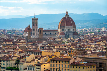 Fototapeta premium Kathedrale Santa Maria del Fiore in Florenz, Toskana 