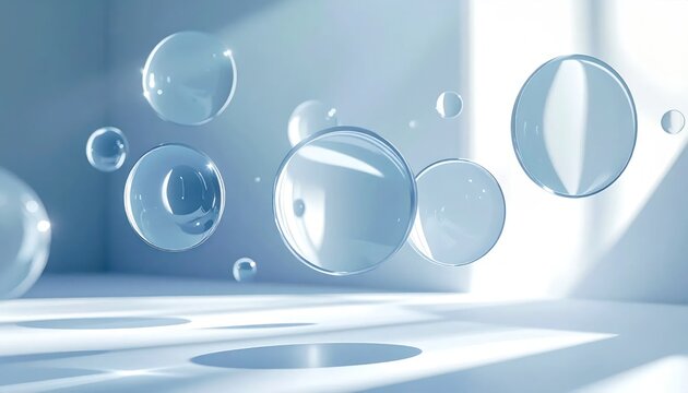 bubbles on blue