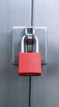 Padlock security lock metal door safety occupational health