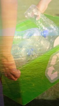 Recycling in garden 4k
