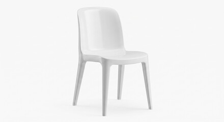 Fototapeta premium white chair isolated on white