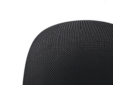 Close up of soft black knit fabric texture