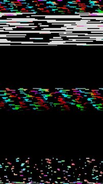 Signal Loss Glitch Transition Overlay No Signal Interference Vertical Social Media Format