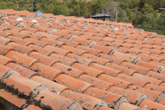 red roof tiles