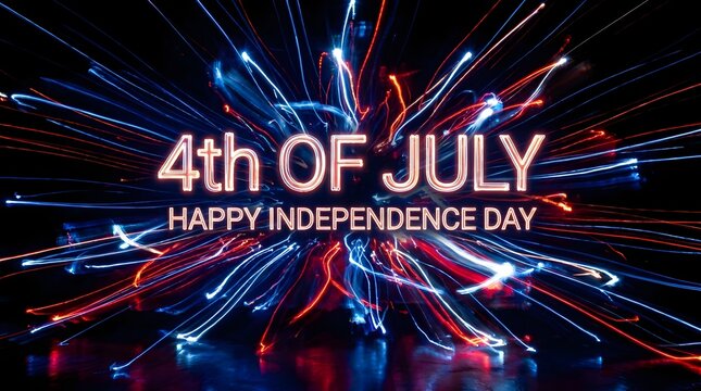 Dramatic abstract background celebrating the fourth of july and independence day
