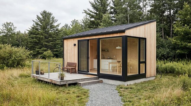 Modern tiny cabin