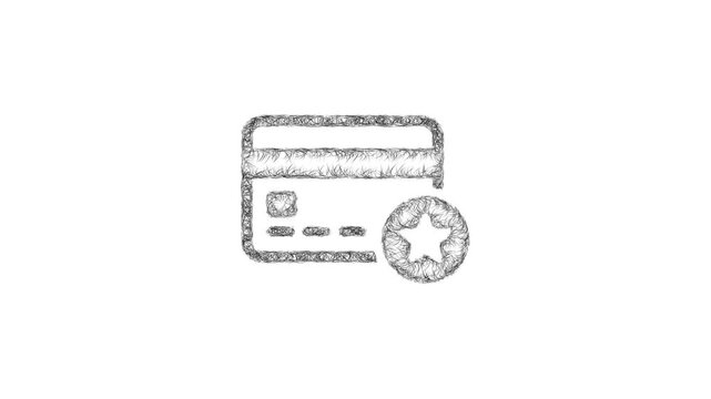 Sketch default payment method icon animation - smooth progressive reveal