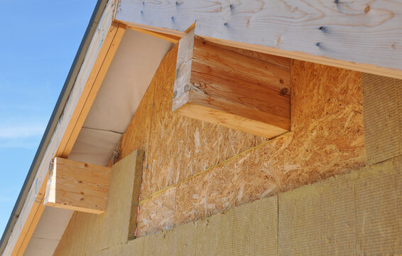 Roofing construction insulation wood framing house rooftop