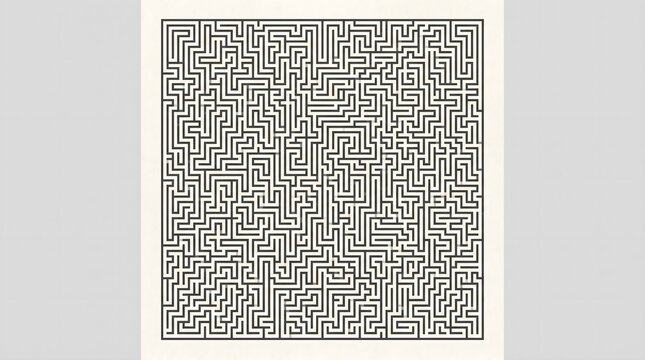 Maze like right angle lines filling a square pattern Background