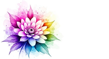Obraz premium Vibrant abstract floral background showcasing soft watercolor washes, artistic brushstrokes, and delicate petals in a dreamy, glowing haze, vibrant, abstract, blooming