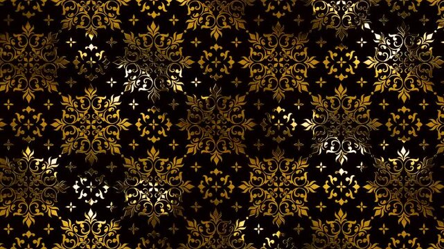 luxury gold pattern floral ornament background