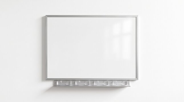 Blank Advertising Billboard on Wall with Empty Display Space for Business Promotion, Marketing, Graphic Design, Media Presentation and Modern Technology Concepts