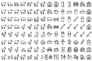 Obraz premium Geometric shapes and abstract symbols vector set