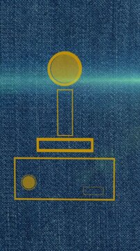 Animation of light spots over gamepad icon