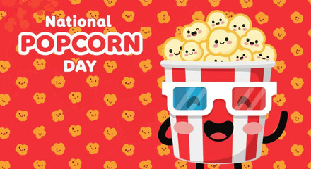 Fototapeta premium National popcorn day