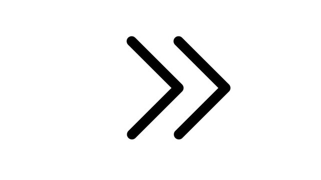Skip Next Line Animation Icon Video &ndash; Media Navigation and Forward Button Motion Graphic