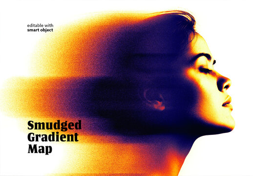 Smudged Gradient Map Effect
