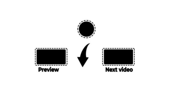 Animated Youtube end screen animation, simple suggestion videos youtube outro on a tranparent background.