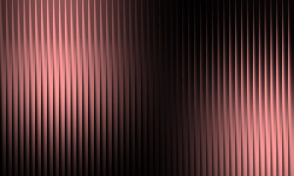 Rose gold vertical slats pattern with soft light glow for modern interior background.
