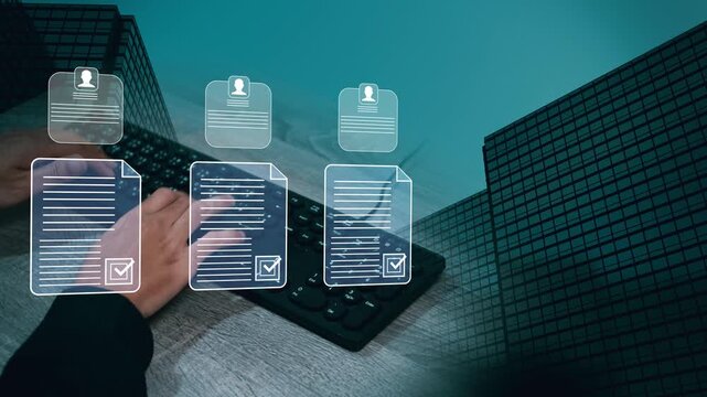 Employee certification and selection process documents, recruitment approval, workforce management, human resources evaluation, hiring procedure, business compliance and career qualification.