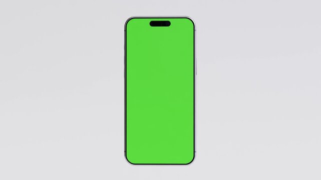 Silver Smartphone 3D Render Profile on White
