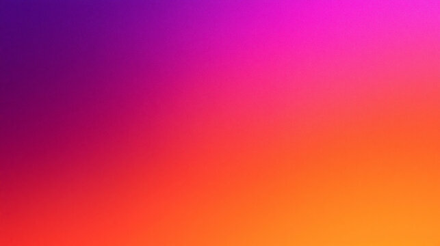 Abstract Grainy Gradient Background in Vibrant Purple Pink and Orange
