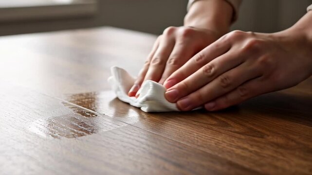 ?Efficient table cleaning techniques for a spotless finish using a cloth